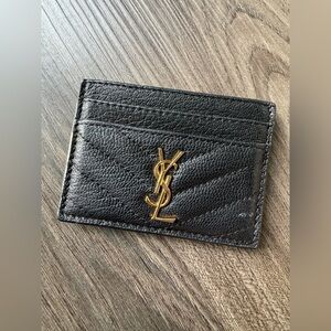 Authentic Vintage Yves Saint Laurent YSL Card Case Holder lampskin